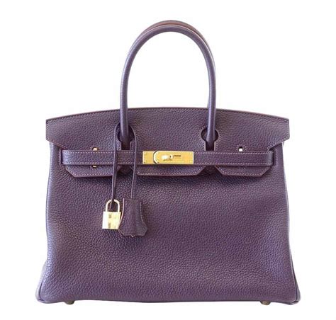 hermes 73333251504437|HERMES Togo BIRKIN 30 Raisin 1314303 .